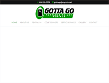 Tablet Screenshot of gottagoportabletoiletrentals.ca